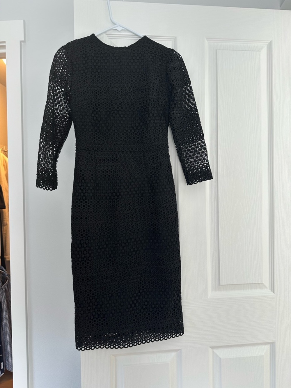 Rachel Parcell Black Lace Long-Sleeve Sheath Dress